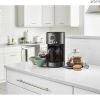 12 Cup Stainless Steel Coffee Maker;  Black