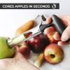 1pc Premium Apple Corer - Easy To Use Durable Apple Corer Remover For Pears;  Bell Peppers;  Apples - Stainless Steel;  Kitchen Gadgets