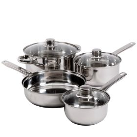 Gibson Home Landon 7-Piece Stainless Steel Cookware Set