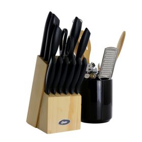 Gibson Home Westminster 23 Piece Carbon Stainless Steel Cutlery Set in Black with Kitchen Tools